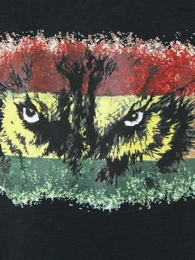 Balmain Wolf-print Crew-neck Cotton T-shirt