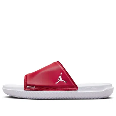 Jordan Play Logo-patch Slides In Red