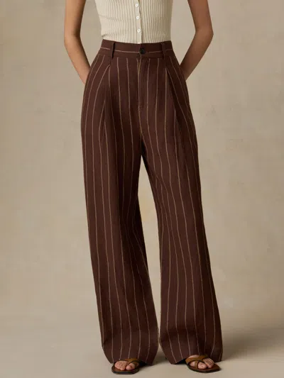 Faherty Sun Strider Pleated Pants In Multi