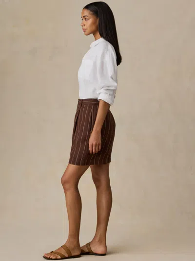 Faherty Sun Strider Pleated Short In Multi