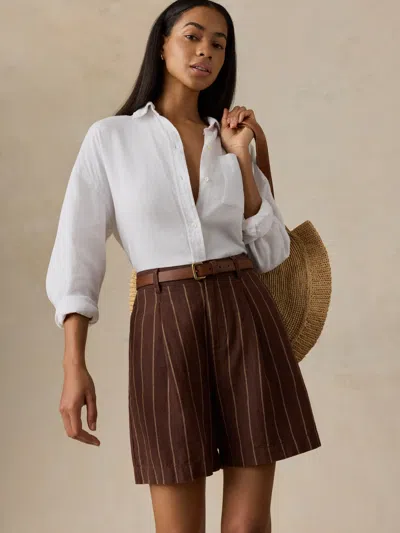 Faherty Sun Strider Pleated Short In Multi