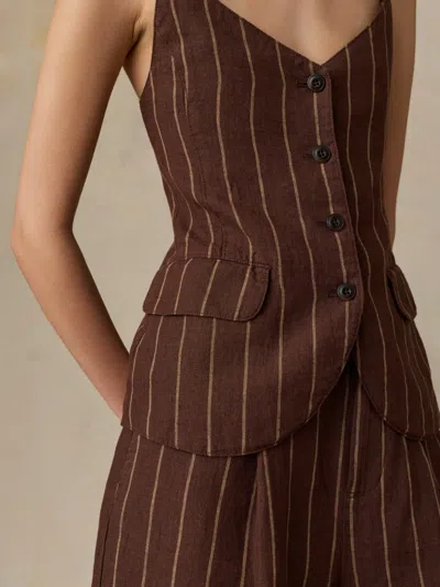 Faherty Sun Strider Milo Vest In Multi