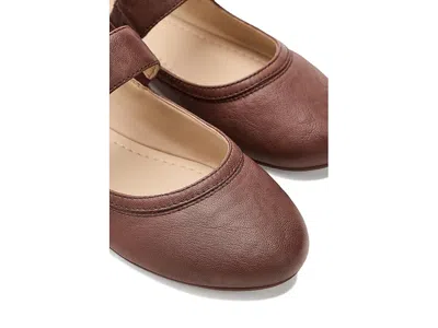 Frye Carson Mary Jane Flat In Brown