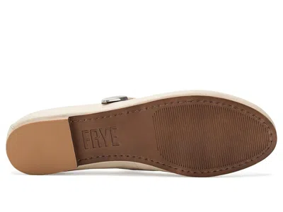 Frye Carson Mary Jane Flat In Neutral