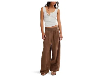 Free People Days End Pull On Pants In Brown