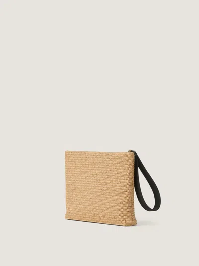 Givenchy Pouch In Raffia In Pattern