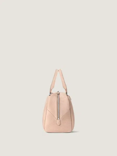 Givenchy Antigona East-west Medium Suede Top Handle Bag In Pink