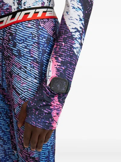 Aztech Mountain Printed Performance Top In Blue