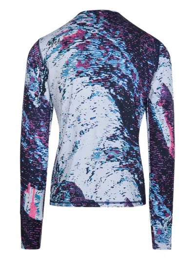 Aztech Mountain Printed Performance Top In Blue