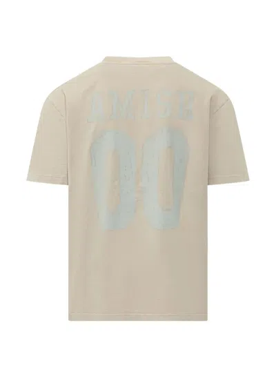 Amish Laser Print Distressed T-shirt In Neutral