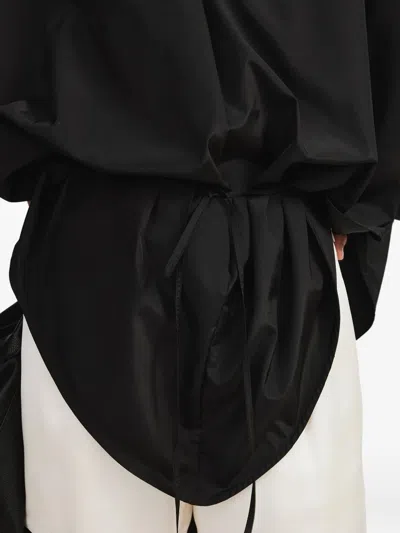 Recto Oversized Top In Black