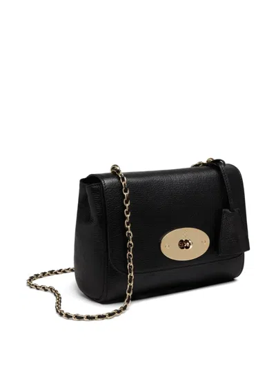 Mulberry Lily Convertible Leather Shoulder Bag In Glossy Goat Black