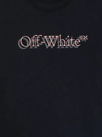 Off-white Crew Neck T-shirt In Blue