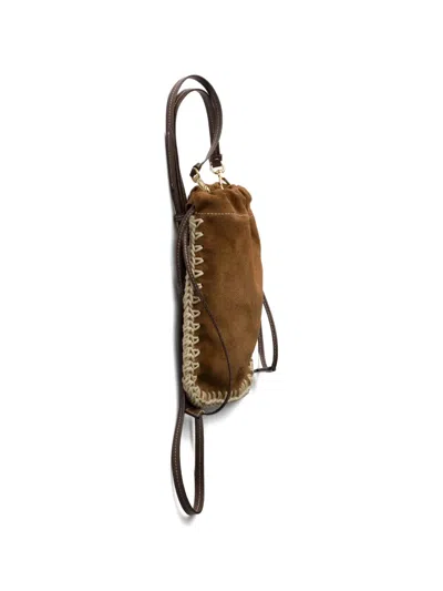 Prada Suede Smartphone Case In Red