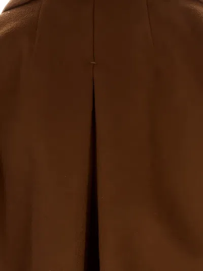 Max Mara Single-breasted Jacket In Brown