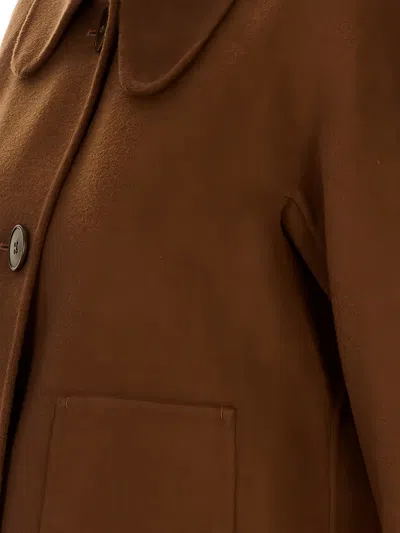 Max Mara Single-breasted Jacket In Brown