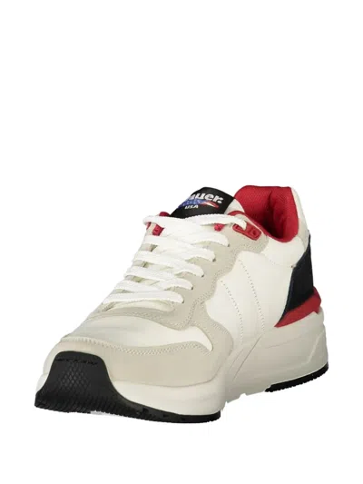 Blauer White Polyester Men Sneaker In White