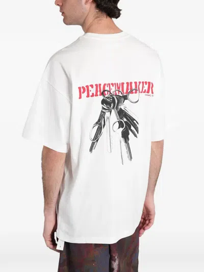 Peacemaker Oamc Graphic-print T-shirt In White