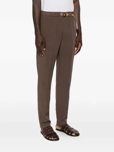 White Sand Greg Trousers In Brown