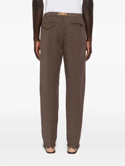 White Sand Greg Trousers In Brown