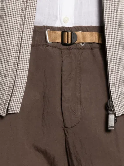 White Sand Greg Trousers In Brown