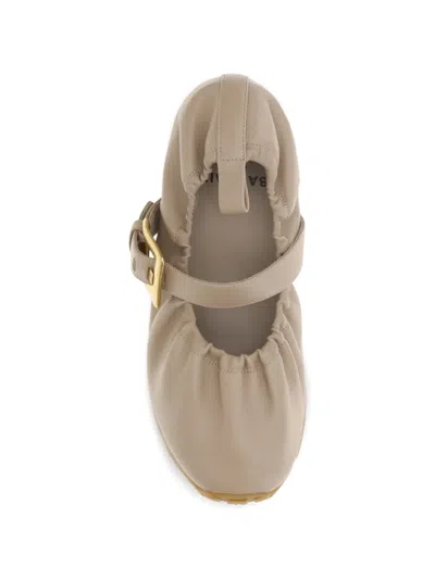 Balmain Buckle-strap Ballet Flats In Multi