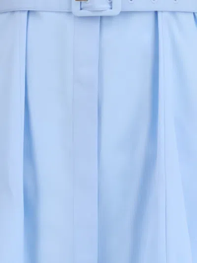 Gabriela Hearst Carmina Maxi Shirtdress In Light Blue Sea Island Cotton