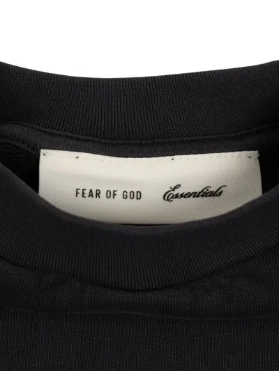 Essentials Logo-print Sweatshirt In Black