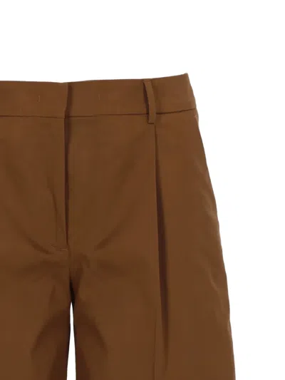 Pt Torino Brown Solid Shorts In Brown