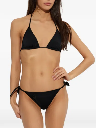 Balmain Triangle-top Bikini In Black