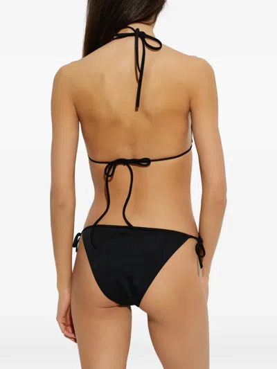 Balmain Triangle-top Bikini In Black