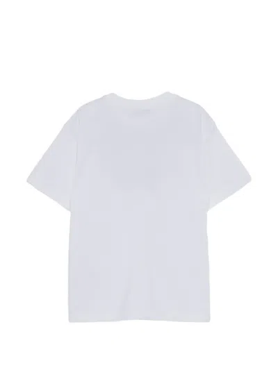 Msgm Logo-print Cotton T-shirt In White