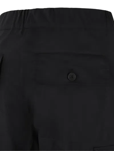 Douuod Multi-pocket Cargo Pants In Black
