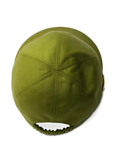 Prada Re-nylon Cap In Green