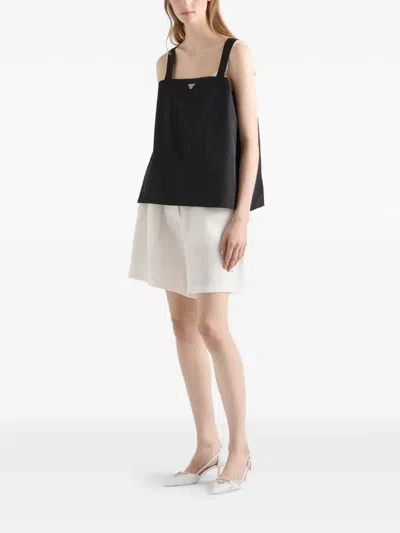 Prada Re-nylon Top In Black