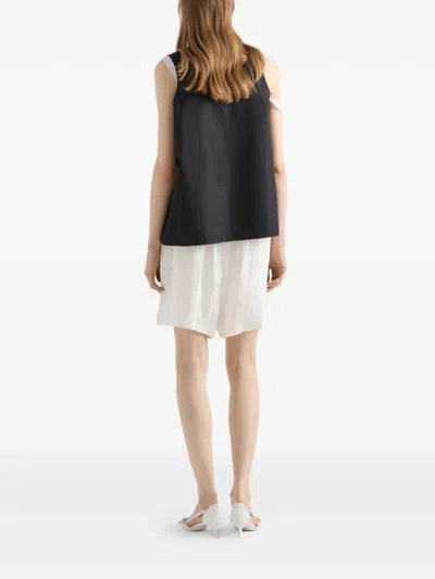 Prada Re-nylon Top In Black