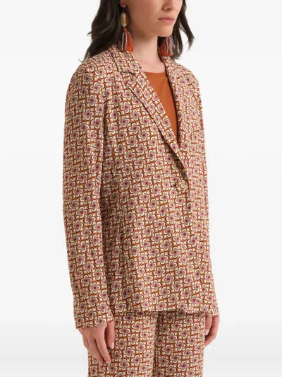 Maliparmi Mini Mouliné Jacket In Multi