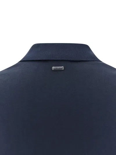 Paul & Shark Supima Cotton Polo Shirt In Blue