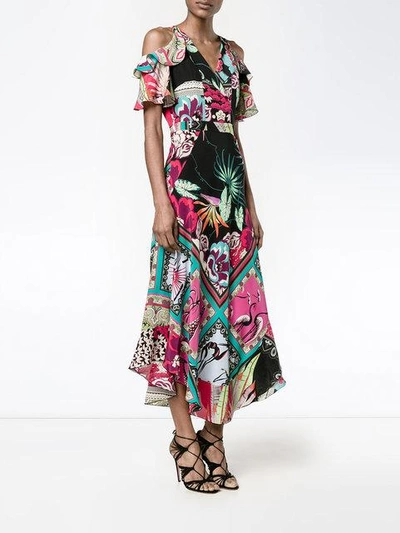 Shop Etro - Floral Cold Shoulder Dress