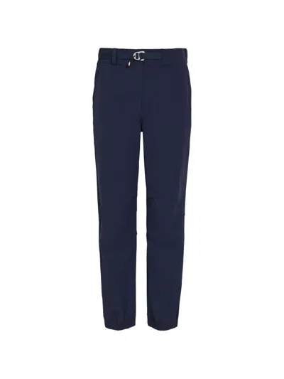 Moncler Belted Trousers In Blue