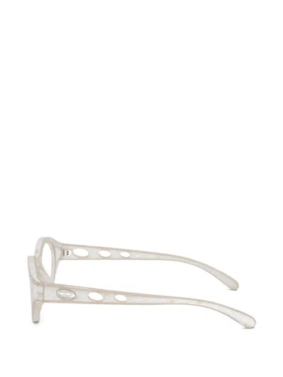Diesel Distressed-effect Cat-eye Glasses In Neutral