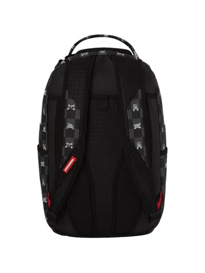 Sprayground Shark Check-pattern Backpack In Black
