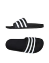 Adidas Originals Adilette Textured-rubber Slides In Black