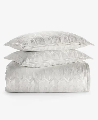 Hotel Collection Tessera Solid 3-pc. Comforter Set, King, Macy's Exclusive In Gray