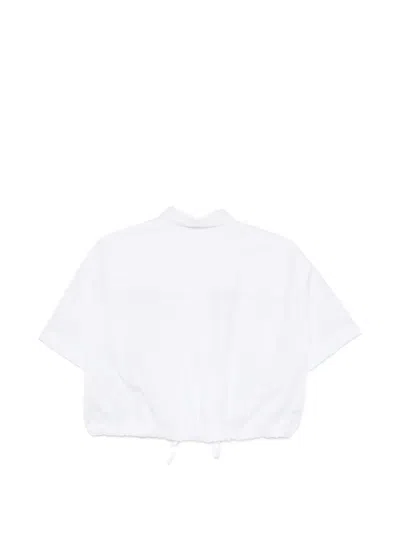 Aspesi 드로스트링 셔츠 In White