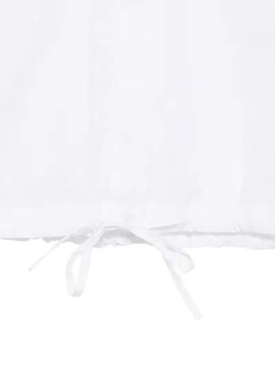 Aspesi 드로스트링 셔츠 In White