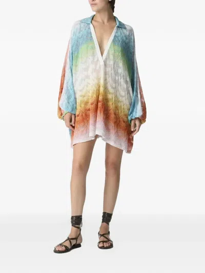 Missoni V넥 커버업 카프탄 In Multi