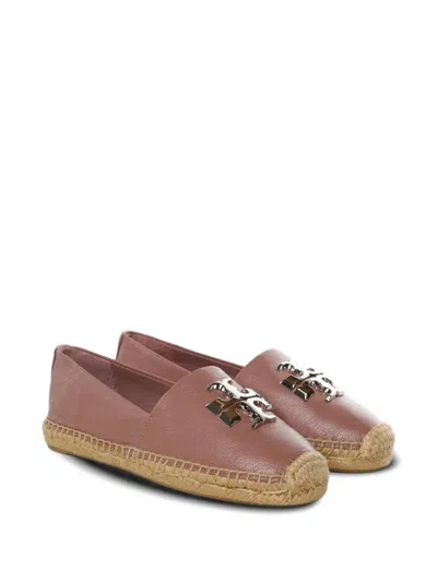 Tory Burch Eleanor Logo-plaque Flat Espadrilles In Multi