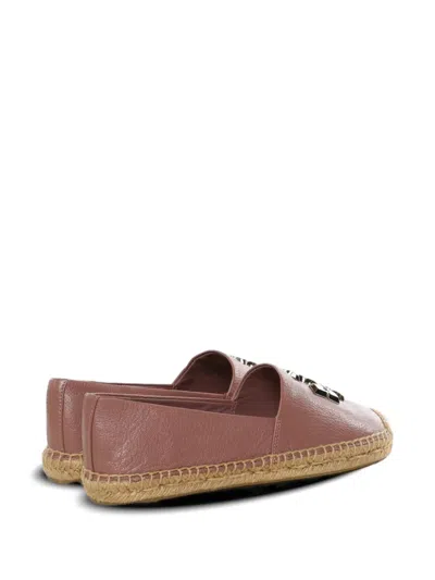 Tory Burch Eleanor Logo-plaque Flat Espadrilles In Multi