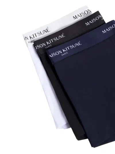 Maison Kitsuné Logo-waistband Boxer Pack In Multi